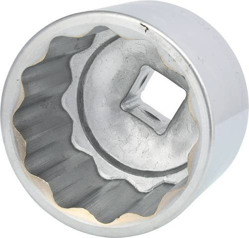 KS Tools 1 Zoll 12-kant-Stecknuss kurz in Silber aus Chrom-Vanadium - Bild 1