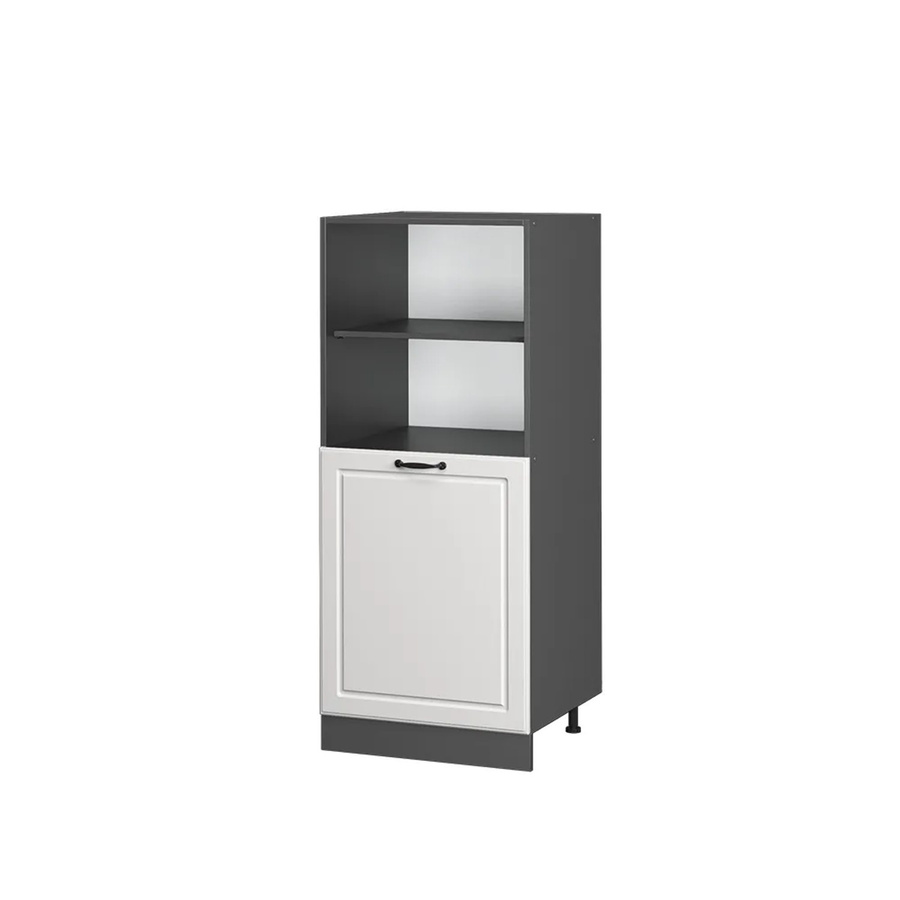 Vicco R-Line Backofenumbauschrank im Landhausstil, Küchenschrank in Anthrazit und Weiß, Breite: 60 cm - Bild 3