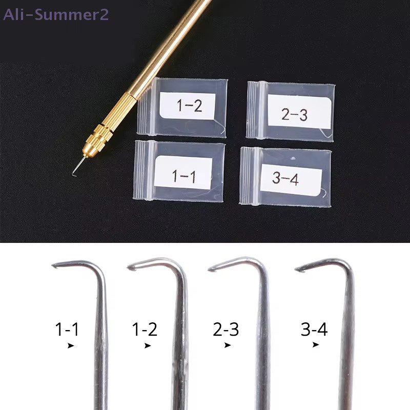 Messing Griff Perücken Reparatur Nadeln für Spitze Perücken DIY Haar Verlängerung Werkzeuge - Bild 2