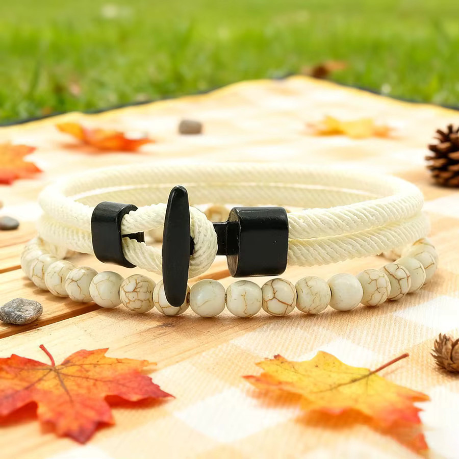 diffone Armband, Perle, Weiß, Herren - Bild 1