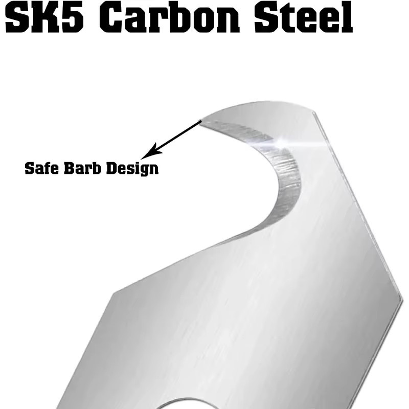 DTBD Ersatzklingen aus Carbonstahl in Silber für Teppichmesser und zum Abisolieren von Kabeln - Bild 3