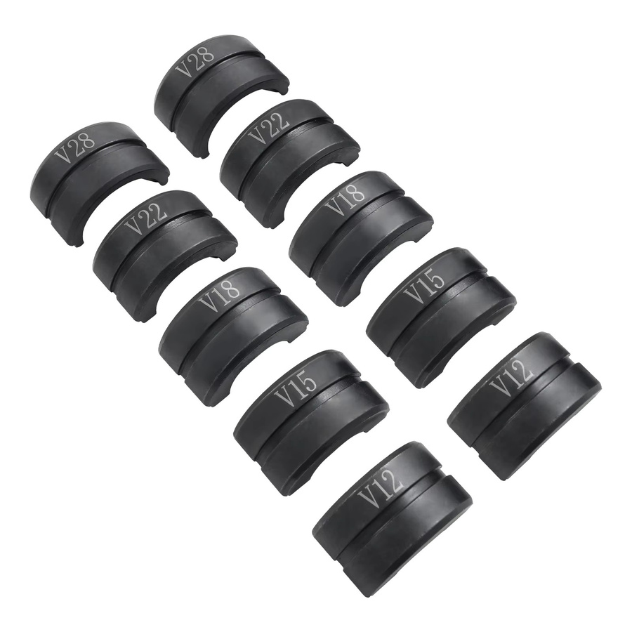 Rohrpresszange mit V-Kontur von Bymaocar aus Cr40-Stahl in Schwarz mit den Größen 12mm, 15mm, 18mm, 22mm und 28mm - Bild 7