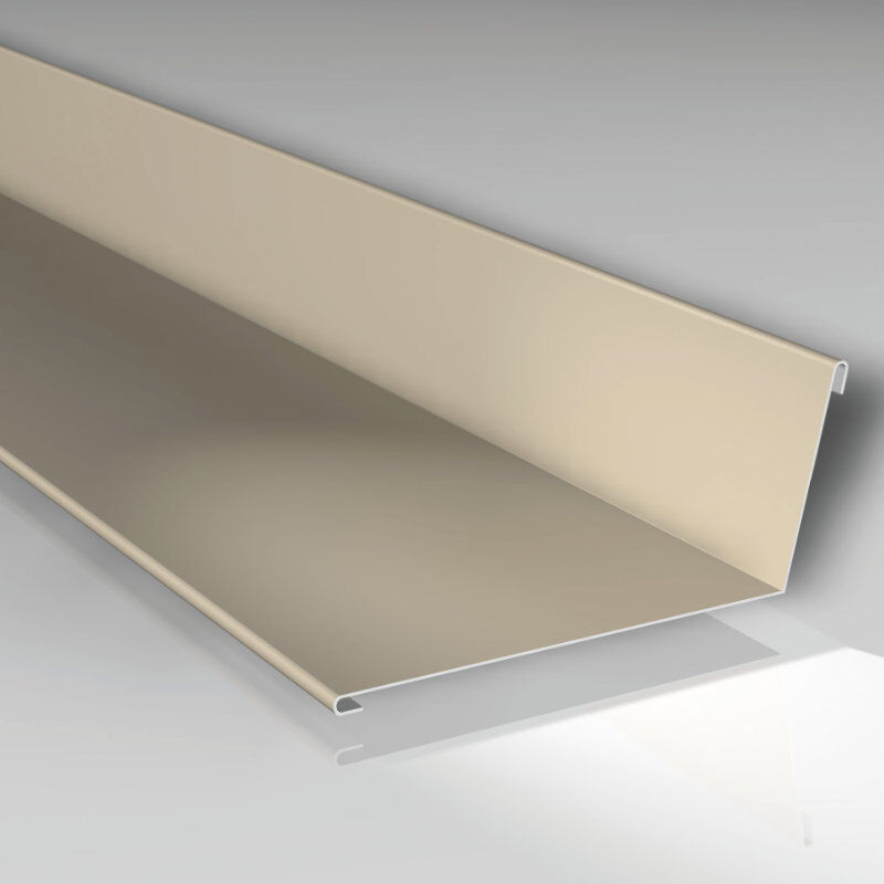 Wandanschluss Blachotrapez GmbH aus verzinktem Stahl in Beige, B/H/L: 16,0 x 11,5 x 200,0 cm - Bild 1
