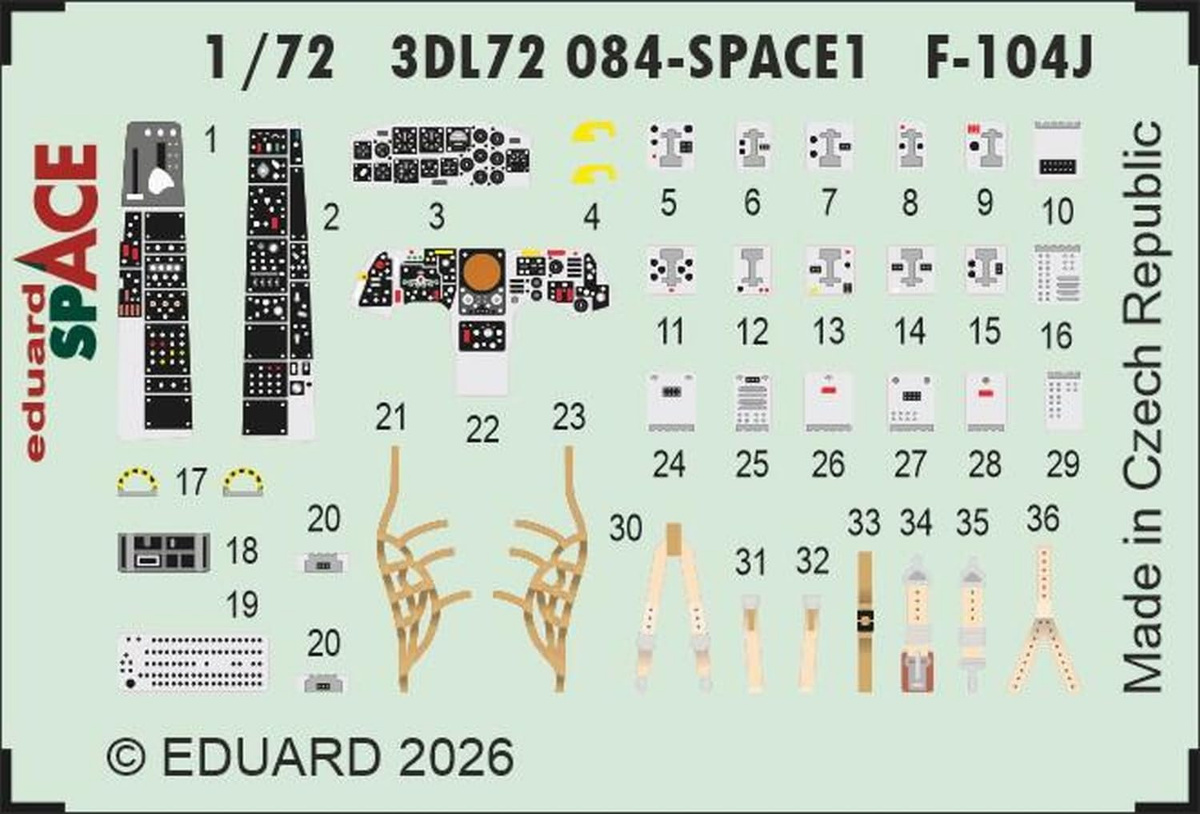 Eduard Japanische Luftstreitkräfte 1/72 Plastikmodell Zubehör Set - Bild 2