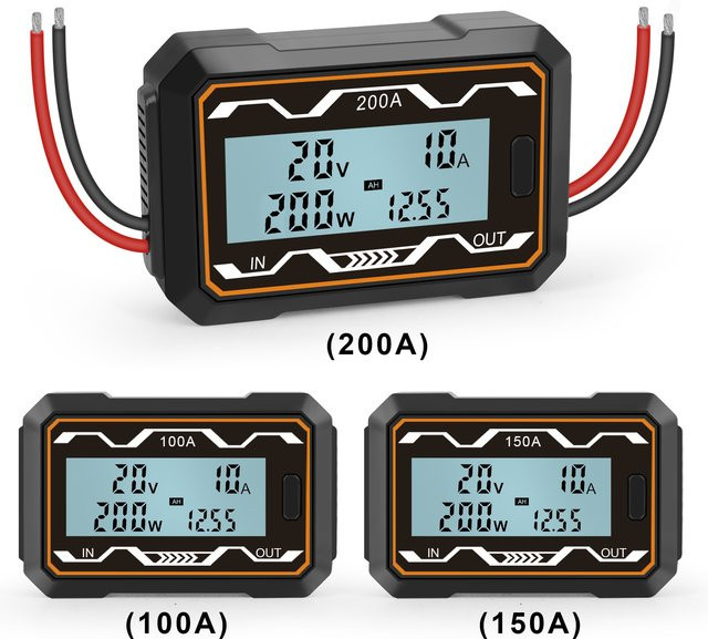 U-Angel-1988 RC Wattmeter mit LCD-Hintergrundbeleuchtung als hochpräziser Strom- und Power-Analysator für RC-Modelle und Drohnen in Schwarz - Bild 1