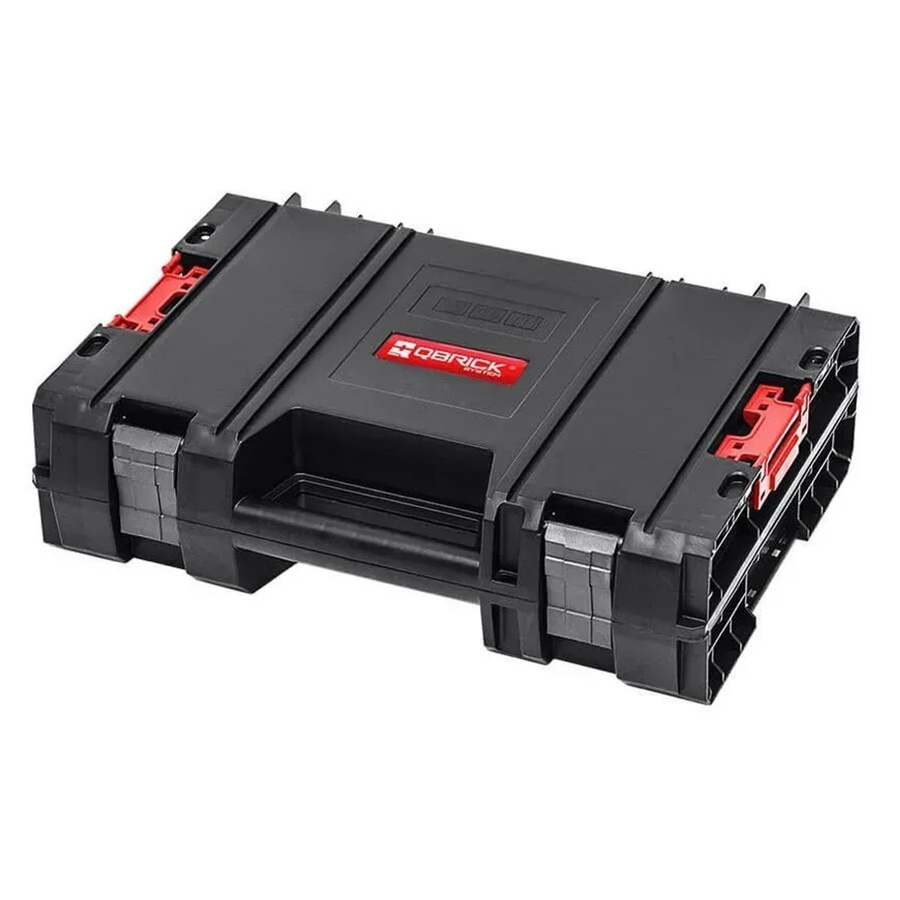 PROREGAL QBRICK Werkzeugkasten Pro Toolbox aus Metall in Schwarz, wasserdicht und stapelbar, H x B x T: 32 x 45 x 13 cm, 11 Liter - Bild 2
