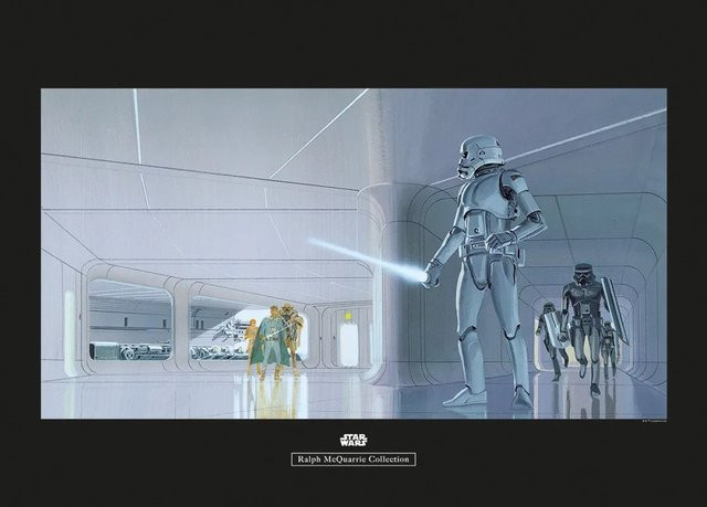 Komar Star Wars Wandbild Hallway aus Qualitätsvlies, Multicolor, Breite: 70 cm, Höhe: 50 cm - Bild 1