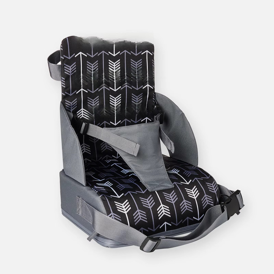 Tragbarer Baby Booster Sitz aus waschbarem Polyurethan mit Sicherheitsgurten für Küchenstühle und auf Reisen - Bild 7