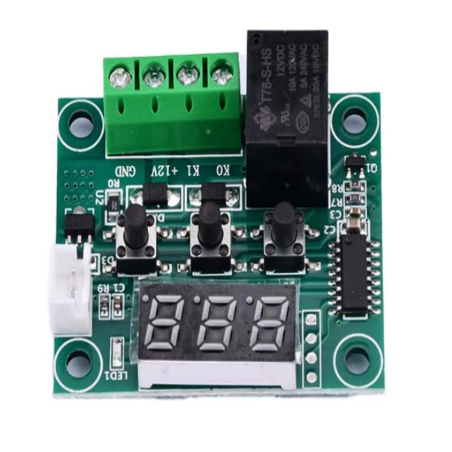 Gaqqee W1209 LED-Thermostat 12V NTC-Temperaturregler mit blauem Display und Relaisausgang - Bild 2