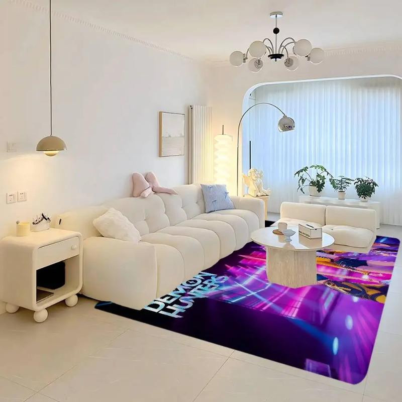 Lodestar Kpop D-Dämonenjäger Fußmatte, rechteckige Anti-Rutsch Badematte aus Polyester, Mehrfarbig, B/T: 80 x 50 cm - Bild 3
