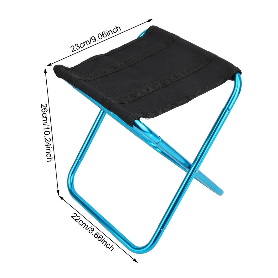 Fishine Blauer Outdoor Mini Faltstuhl aus Aluminiumlegierung und Oxford-Tuch für Camping, Angeln und Klettern - Bild 3