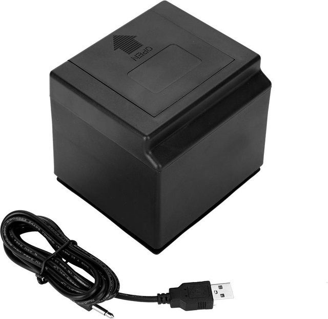 Wosawe Outdoor Sports BBQ Grill Drehspießmotor mit USB-Kabel in Grau - Bild 1