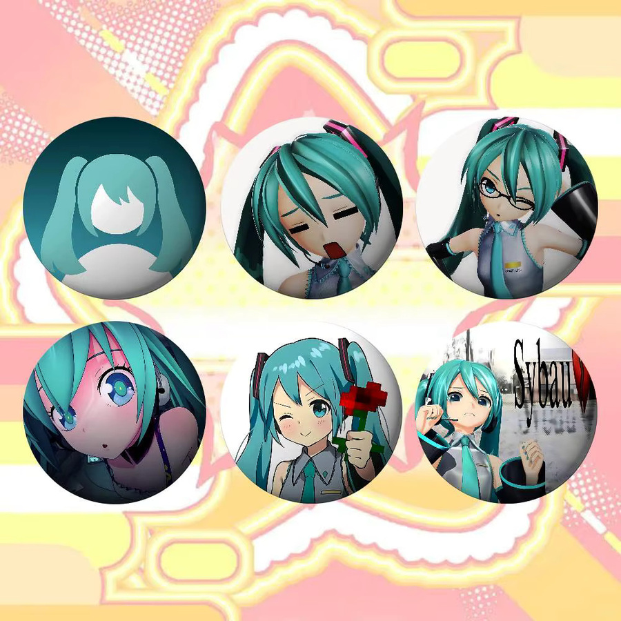 Kayou Brosche Metall-Emblem, Hatsune Miku - Bild 3