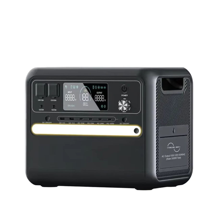 TALLPOWER V2400 Tragbare Powerstation mit 2400W Reine Sinuswelle AC-Steckdose, 2160Wh Lithium-Eisenphosphat-Batterie und 13 Anschlüssen, Farbe: Silber - Bild 7