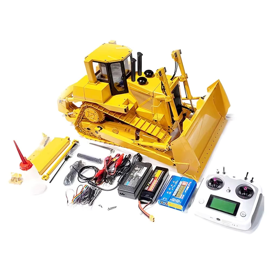 SMODELF JDM 98 DXR2 D9T RC Hydraulischer Bulldozer, 1/14, Metall, mit Licht und Sound, RTR - Bild 2