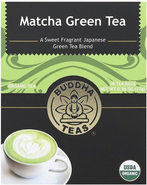 Buddha Teas Bio-Grüntee Matcha 18 Beutel 27 g - Bild 1