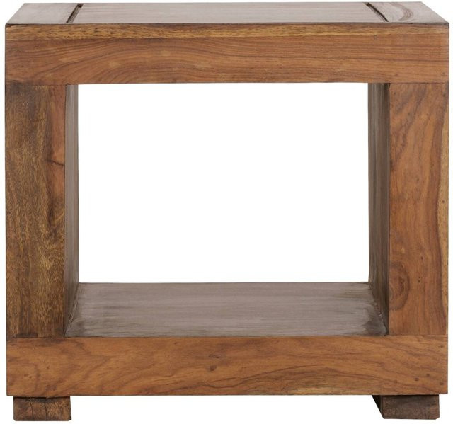 Couchtisch MUMBAI aus Sheesham Holz in Braun, B/T/H: 50 x 50 x 45 cm - Bild 2