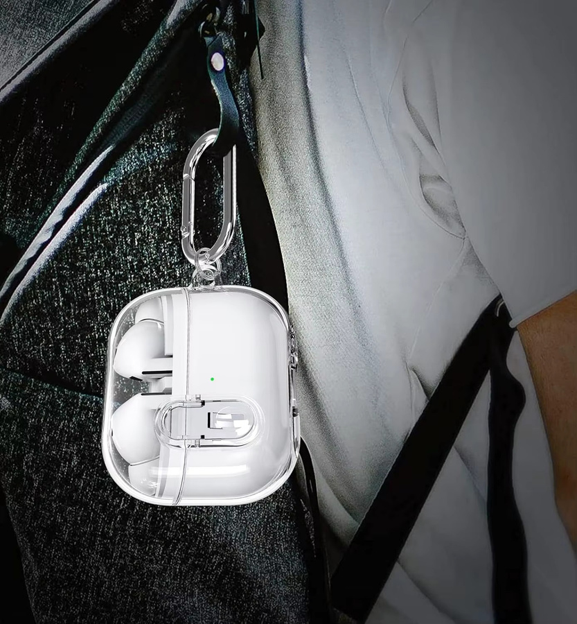 Transparente TPU-Schutzhülle für Samsung Galaxy Buds 3 Pro mit Verschlussklammer - Bild 3