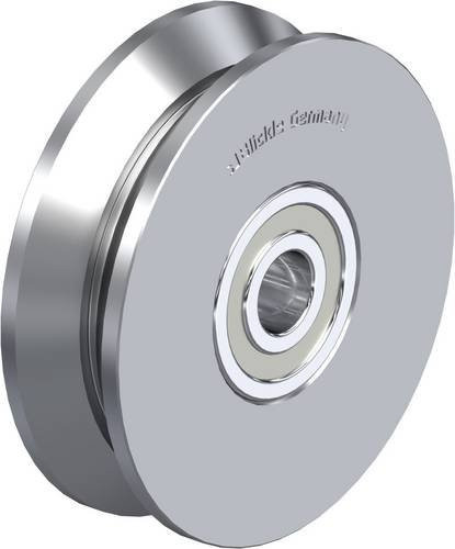 Blickle Doppel-Spurkranz-Rad DSPK 75K aus Stahl in Silber, Durchmesser: 75 mm, Tragfähigkeit: 250 kg - Bild 1