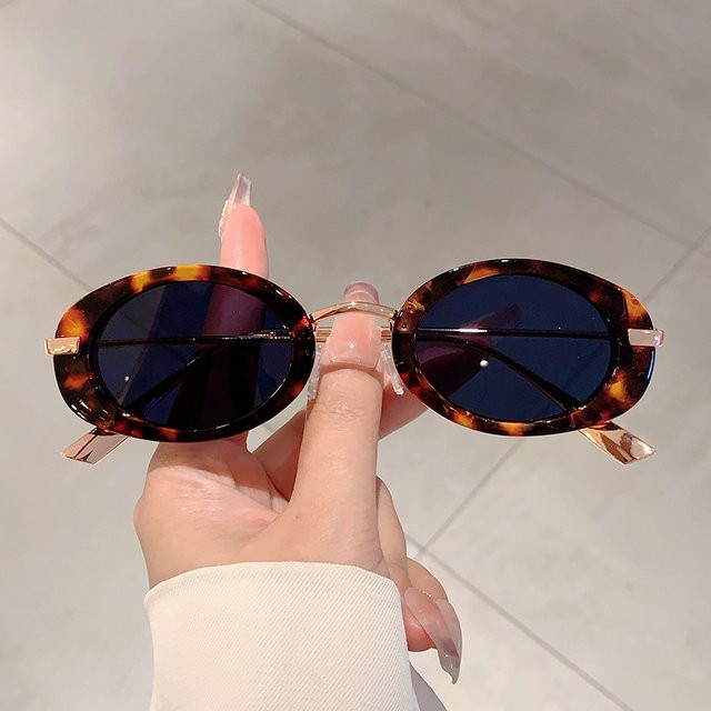 KAMMPT Sonnenbrille, Oval, Metall, Vollrand, Damen, Leopard, Braun, Multicolour - Bild 1
