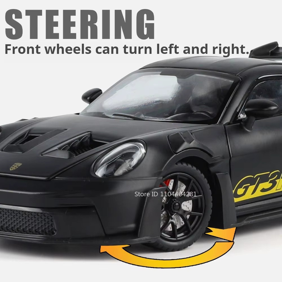 MAKEDA 911 GT3 RS Cayenne S Modellautos, 1:24, mit Licht und Sound - Bild 2