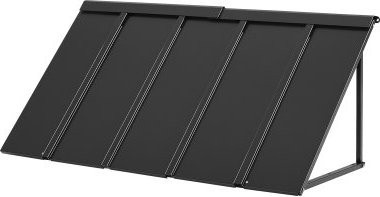 VEVOR Fenstermarkise mit stabilem dreieckigem Stahlrahmen als Türvordach und Sonnenschutz für Fenster, Veranden und Balkone, B/H/T: 143 x 61 x 61 cm - Bild 1