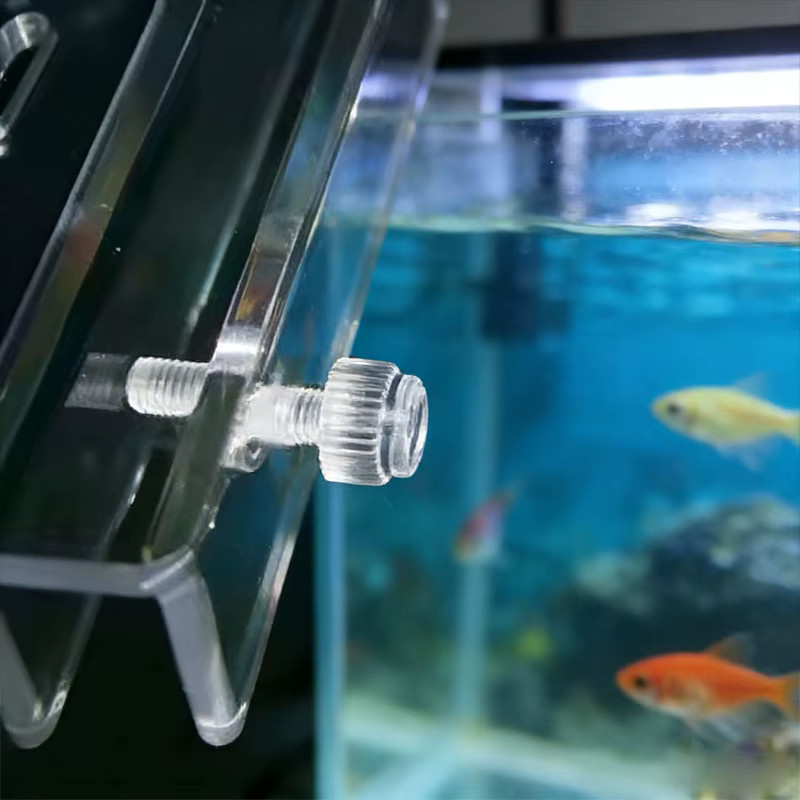 TUNFAN Aquarium-Pflanzenwerkzeug-Aufbewahrungsregal aus Acryl in Transparent für Pinzetten, Schaber und Scheren - Bild 3