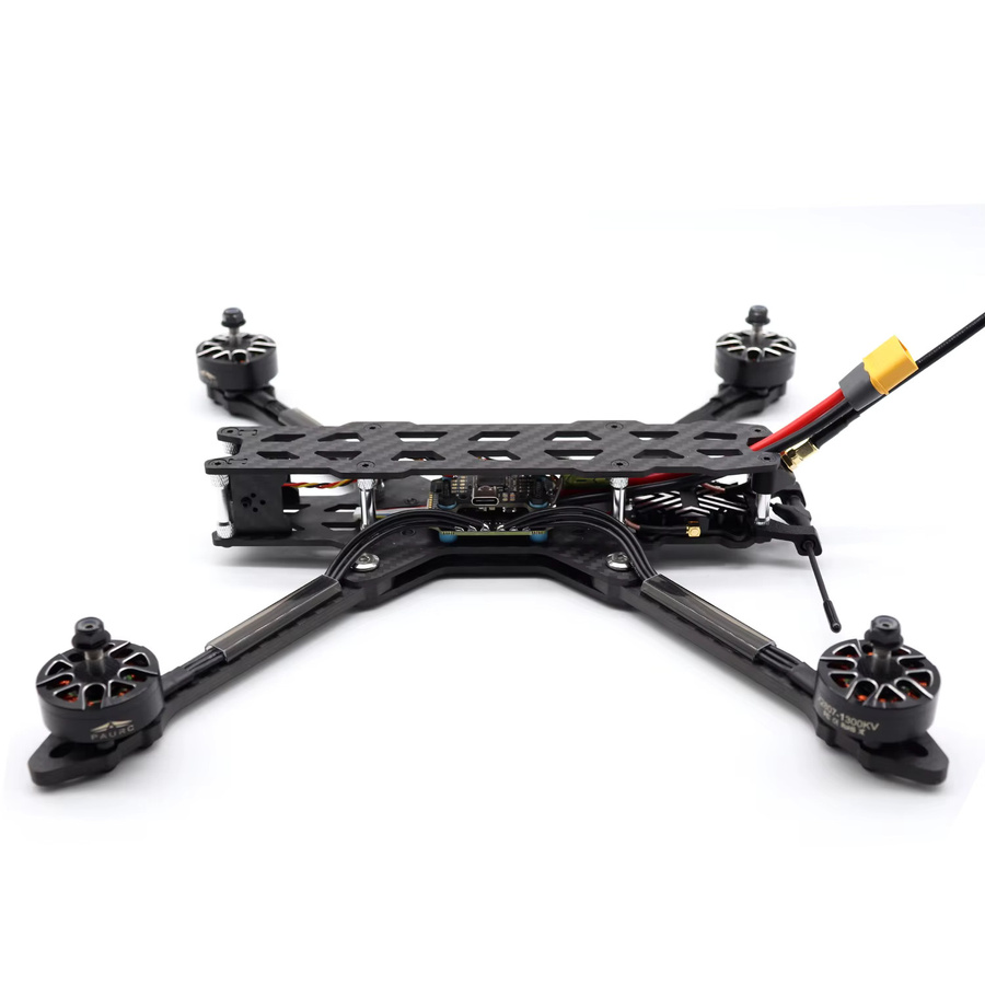 Faltbare 7-Zoll-FPV-Drohne PNP Langstrecken-Quadrocopter in Schwarz mit 2807 Motoren und 60 A Regler - Bild 2