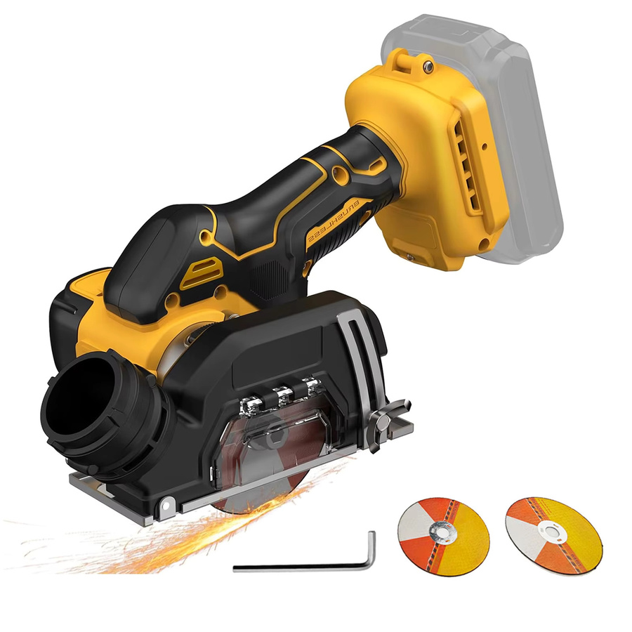 DeWalt 3-Zoll-Mini-Kreissäge Gelb, kabelloses Trennwerkzeug mit 19500 U/min und Tiefeneinstellung für Metall, Holz, Fliesen und Kunststoff, kompatibel mit DeWalt 20V Akku - Bild 8