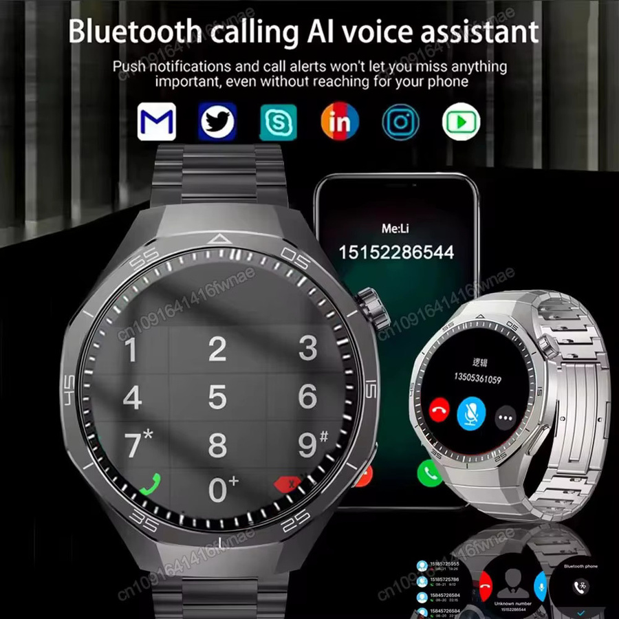 Ola Esporte Watch 5 Pro GPS NFC Smartwatch für Herren in Schwarz mit AMOLED-Bildschirm, Herzfrequenzmesser und Bluetooth-Anrufen, IP68 wasserdicht - Bild 3