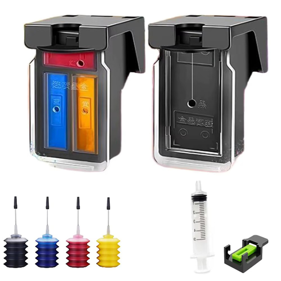 Nachfüllbare Tintenpatronen PG545XL und CL546 Schwarz Kompatibel mit Canon Pixma IP2800 IP2850 MG2400 MX490 MX494 Druckern - Bild 4
