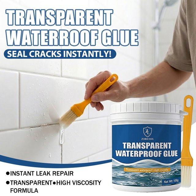ZORILYNX Transparentes Wasserdichtes Dichtmittel zur Rissversiegelung und Leckage-Reparatur - Bild 1