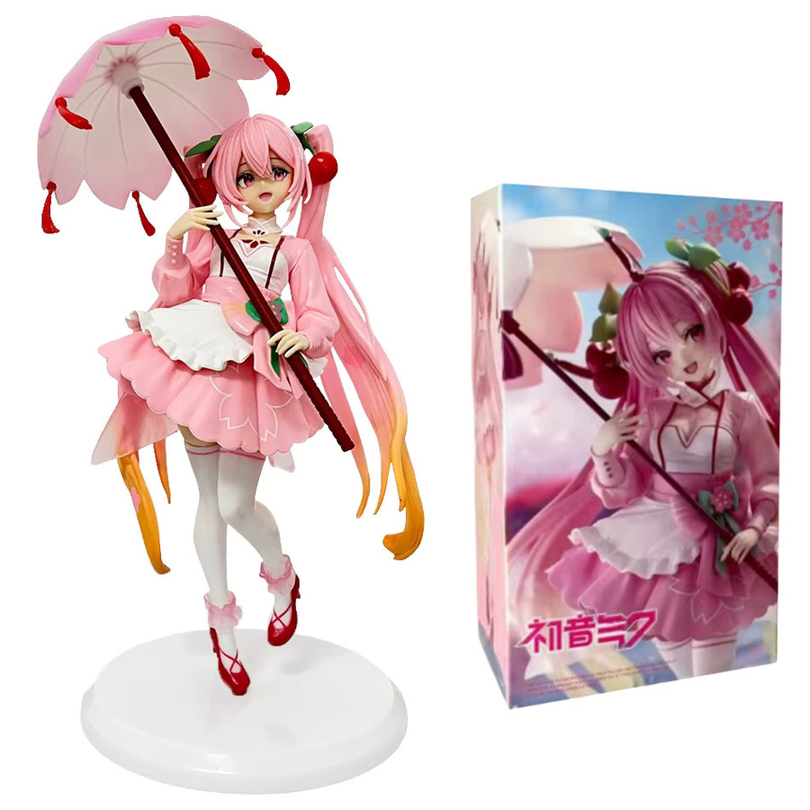 Bandai Hatsune Miku Regenschirm Kirschblüte, PVC-Modell, Kunststoff - Bild 2