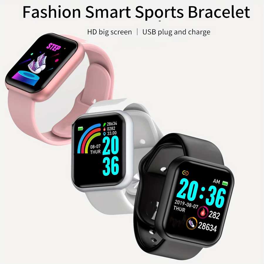 CHAONB D13 Smartwatch für Damen und Herren mit Bluetooth, Musikplayer und Schlaf-Tracking in Schwarz - Bild 3