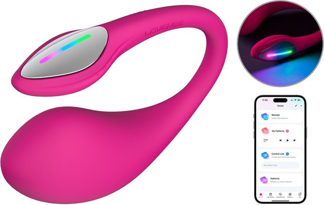 Lovense Vibro-Ei Lush 4 App-gesteuert in Pink und Multicolour - Bild 1
