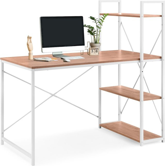 hjh LIVING Schreibtisch Easy Up3 im Industrial-Design mit melaminharzbeschichteter Spanplatte und pulverbeschichtetem Stahlgestell - Bild 1
