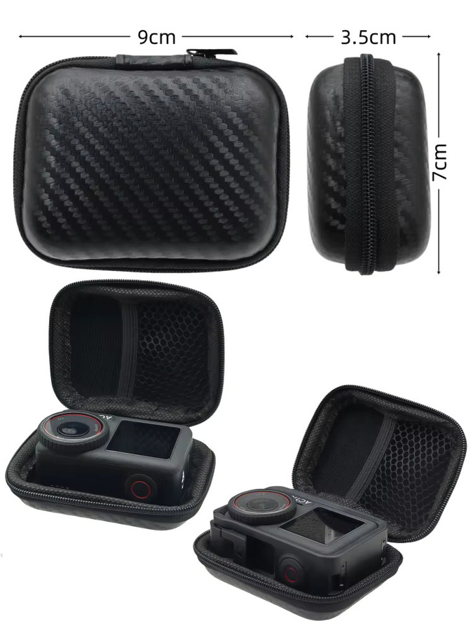 Wasserdichte Mini-Schutzhülle und Tragetasche für DJI Action 5 Pro sowie GoPro Hero 13, 12, 11, 10 in Schwarz - Bild 6