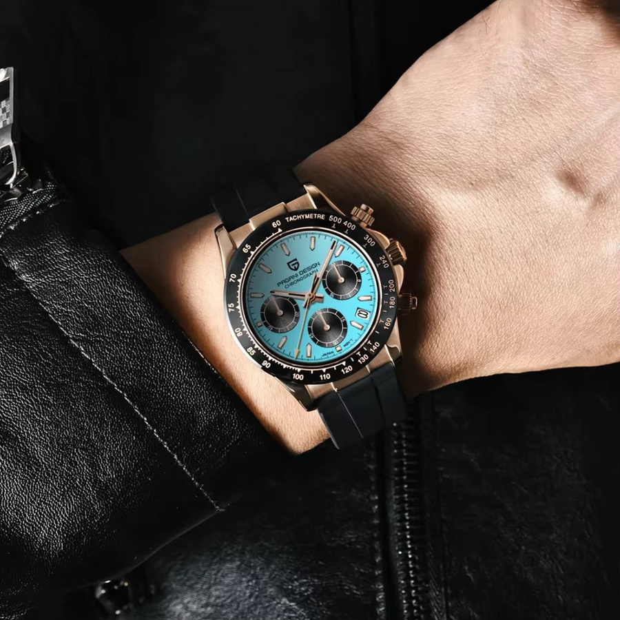 Pagani Design Chronograph, Quarz, Edelstahl, Saphirglas, Herren - Bild 4
