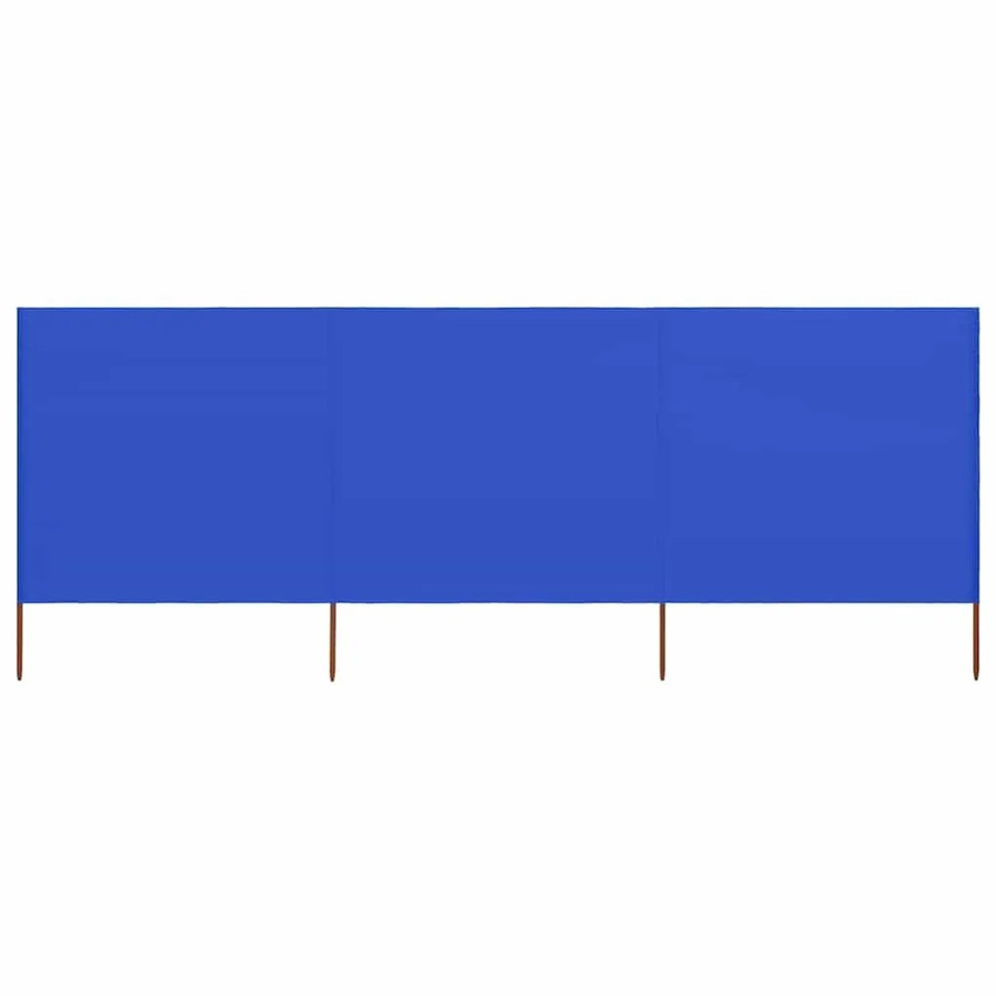 vidaXL 3-teiliges Windschutzgewebe Blau B: 400 cm, H: 120 cm - Bild 2
