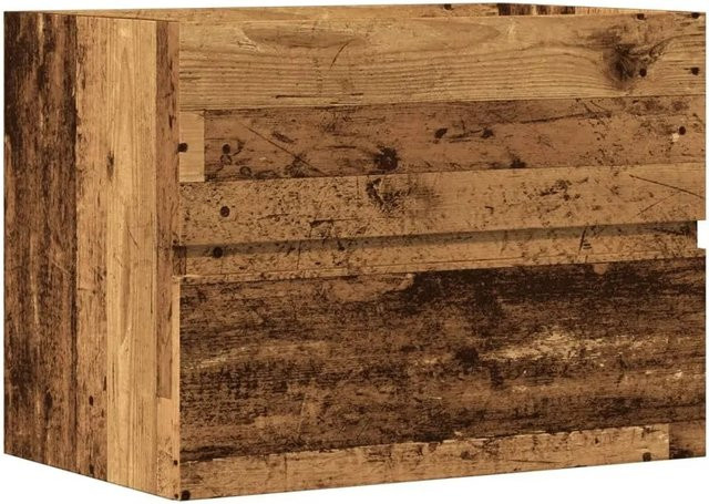 vidaXL Badschrank in Altholz-Optik, Wandmontage, Braun, B/T/H: 60 x 38,5 x 45 cm - Bild 1