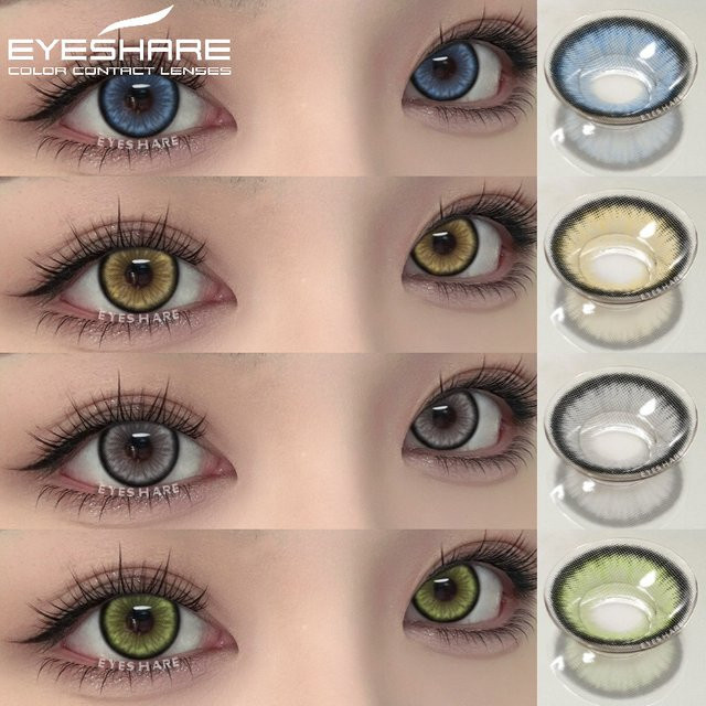 EYESHARE farbige Kontaktlinsen Jahreslinsen, 2 Linsen - Bild 1