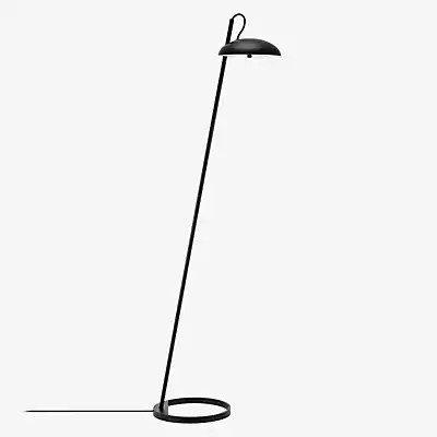 Design for the People Versale Stehleuchte in Schwarz aus Metall mit minimalistischem Dome-Design - Bild 1