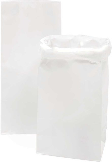 Rico Design Paper Poetry Maxi-Blockbodenbeutel aus Kraftpapier, weiß, 2 Stück, B: 51 cm, T: 23 cm, H: 13,5 cm - Bild 1
