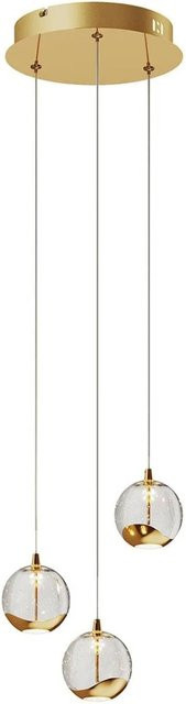 Lucande LED Pendelleuchte Hayley 9624368 Modern, 3-flammig, Glas transparent, Kugelform - Bild 1