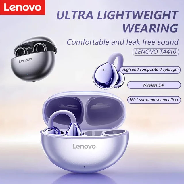 Lenovo TA410 True Wireless Bluetooth 5.4 Kopfhörer in Weiß mit Panorama-Soundeffekten - Bild 1