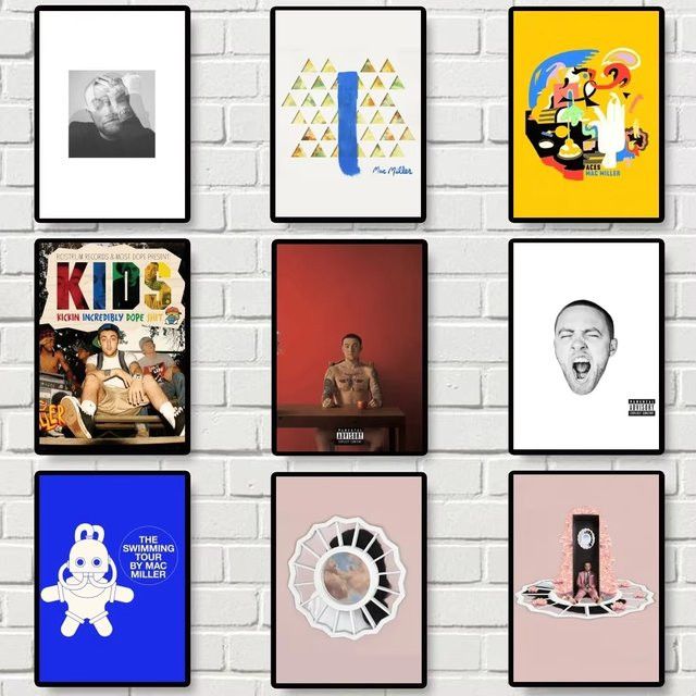 M-Mac Circles Miller Poster Gallery Prints Selbstklebende Wandtattoos mit geometrischem Design für deine Heimdekoration - Bild 1