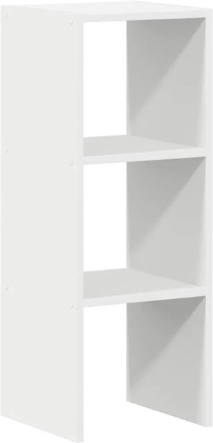 vidaXL Stapelbares Bücherregal aus Holzwerkstoff in Weiß, B/T/H: 30 x 30 x 80 cm - Bild 1
