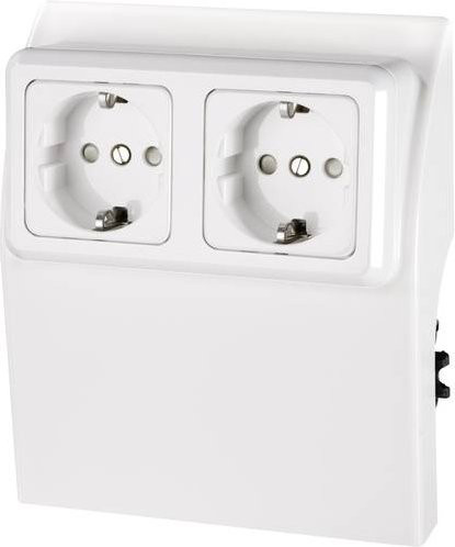 Kündahl-Weitzel Elektro-Sockelleistensystem Steckdosencontainer Weiß 75583 - Bild 1
