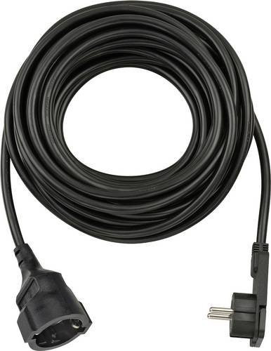 Brennenstuhl Verlängerungskabel Schwarz 10,0 m mit Winkel-Flachstecker H05VV-F 3G 1,5 mm² - Bild 1