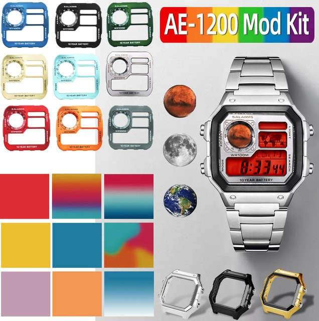 Casio Uhrenzubehör, Upgrade-Mod-Kit, Edelstahl, Unisex - Bild 1